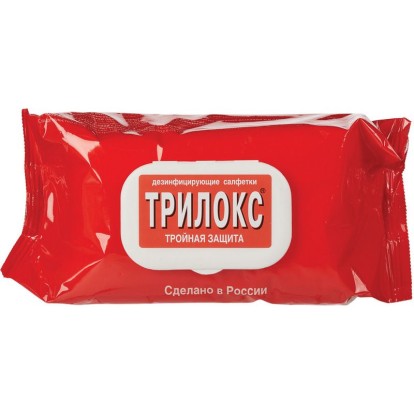 Салфетки дезинфицирующие "Трилокс",мягкая упаковка / 120 шт