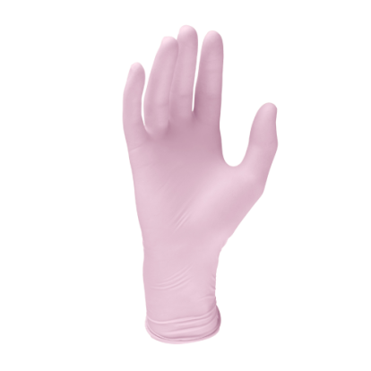 Перчатки Euronda MONOART латексные текстурированные,  M (50пар) Цвет Розовый