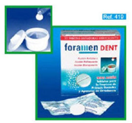 Таблетки для очистки ортодонтич конструкций и съемных протезов 3в1 Foramen  419