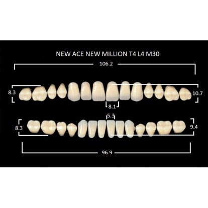 Зубы планка 28 шт MILLION NEW ACE T4/A1