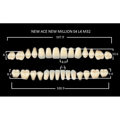 Зубы планка 28 шт MILLION NEW ACE S4/A3.5