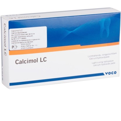 Кальцимол / Calcimol LC - прокладочный материал светового отверждения (2*5г), VOCO / Германия