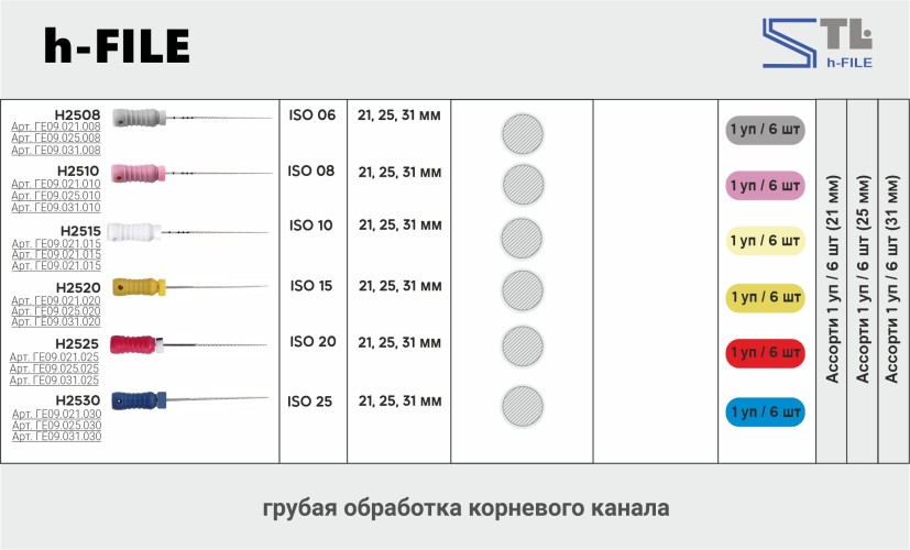 Н-файл 31мм, №30 (6шт), Geosoft / Россия-Израиль